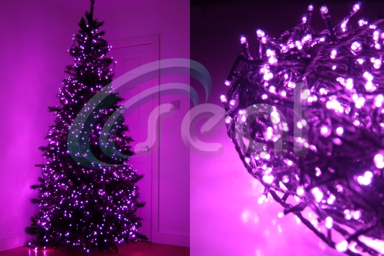 LED Christmas Lights - Pink