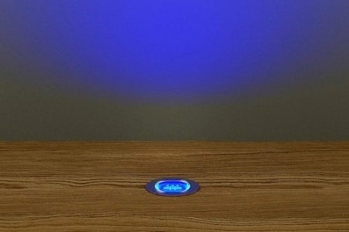 10 x 18mm Kit - Blue Stainless Steel Round Bezel
