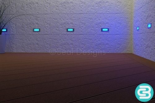 LED Wall Light - Blue - Image 3