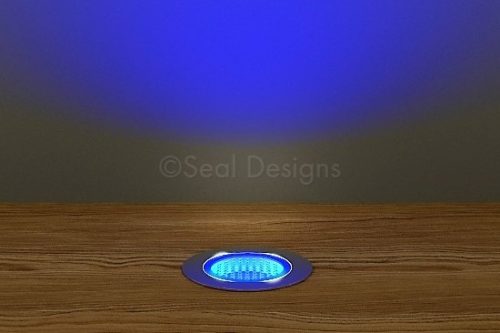 10 x 30mm Kit - Blue Stainless Steel Round Bezel