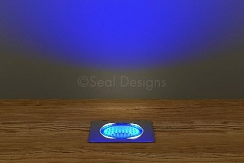 10 x 30mm Kit - Blue Stainless Steel Square Bezel
