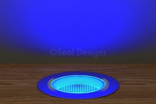 10 x 60mm Kit - Blue Stainless Steel Round Bezel