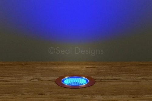 10 x 30mm Kit - Blue Copper Round Bezel