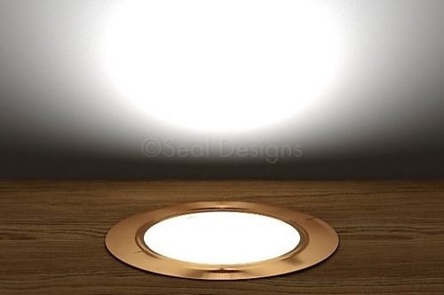 10 x 60mm Kit - White Copper Round Bezel
